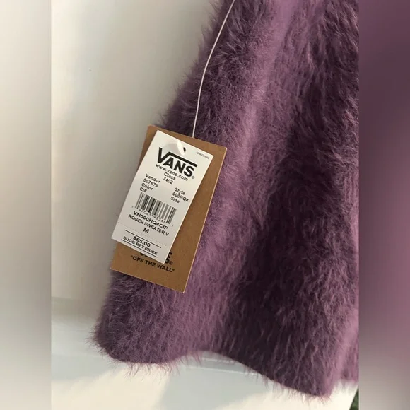 Vans Fuzzy Purple Sweater Vest - Picture 3 of 5
